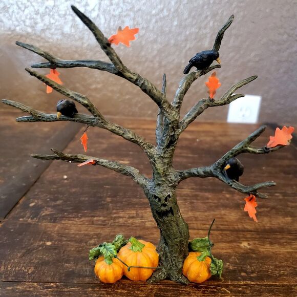 Department 56 Pumpkin Halloween Spooky Tree Village Accessory 52770 Original Box - Picture 2 of 12